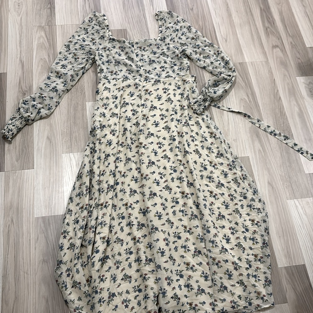 Sweet Baby Jamie By Jamie Mizrahi Floral Smocked Peasant Midi Dress Size XL - Picture 4 of 14